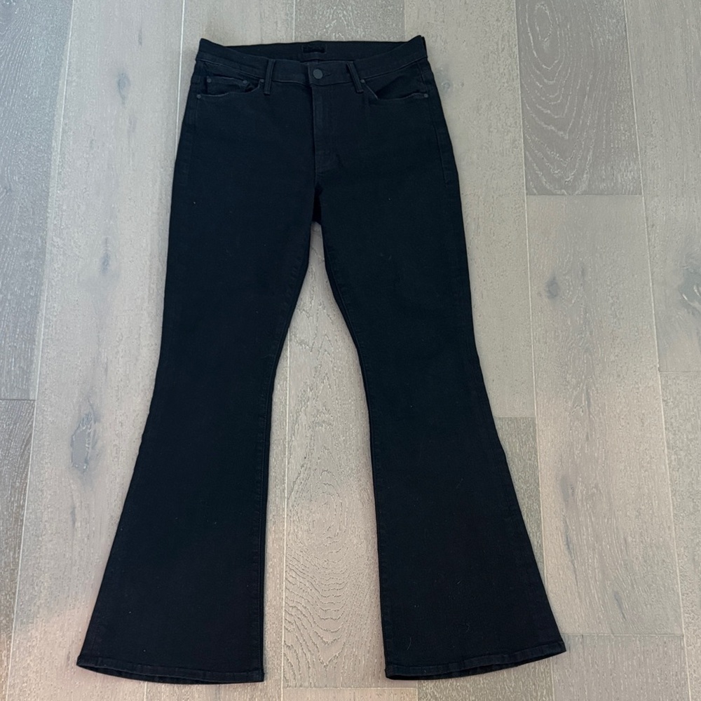 MOTHER Black Flare & Wide Leg Jeans